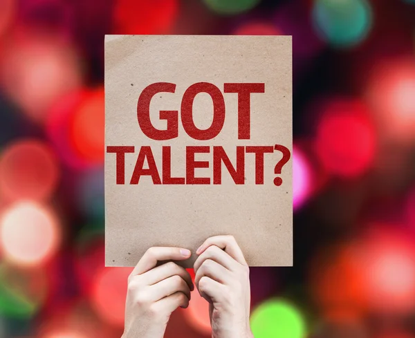 Got Talent? card — Stock Photo, Image