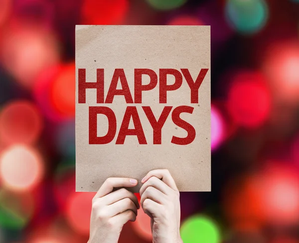 Happy Days card — Stock Photo, Image