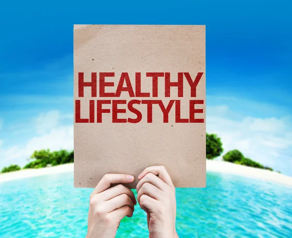 Healthy Lifestyle card — Stock Photo, Image