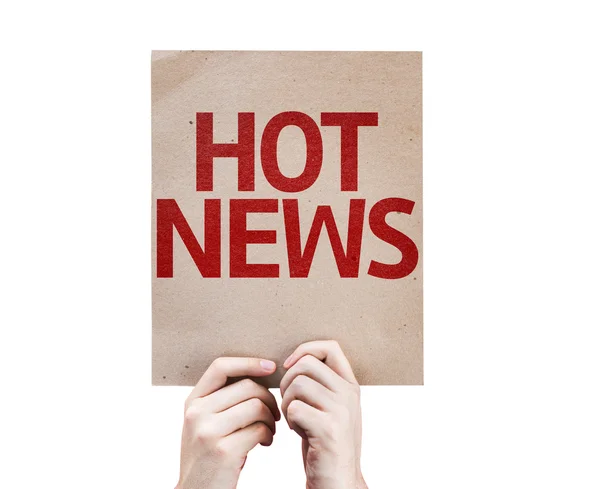 Scheda Hot News — Foto Stock