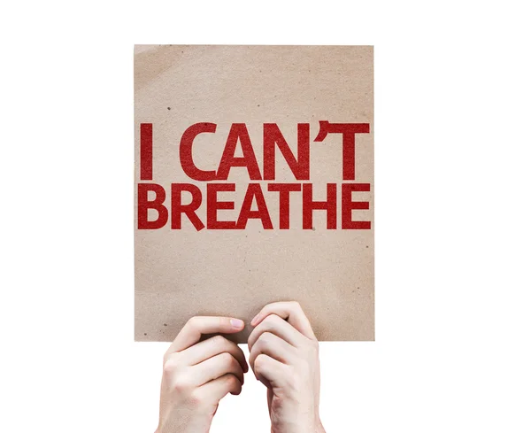 I Can't Breathe card — Stock Photo, Image