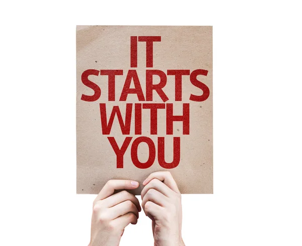 It Starts With You card — Stock Photo, Image