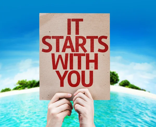 It Starts With You card — Stock Photo, Image