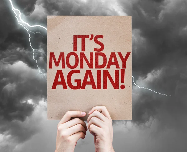 It's Monday Again card — Stock Photo, Image