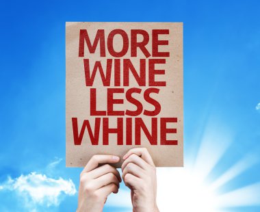 Daha fazla şarap daha az Whine kartı
