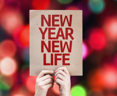 New Year New Life card clipart