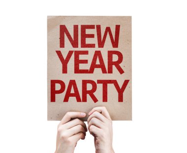 Yeni yıl partisi kartı