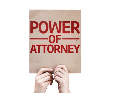 Power of Attorney card clipart