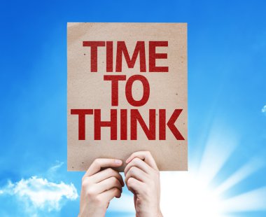 Zaman düşünmek kartı