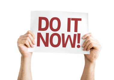 Do it Now! card clipart
