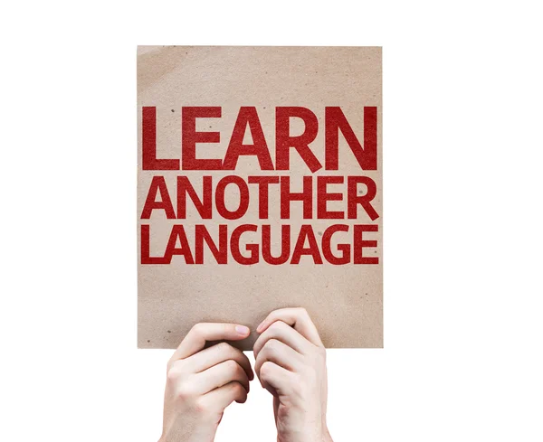 Imparare un'altra scheda lingua — Foto Stock