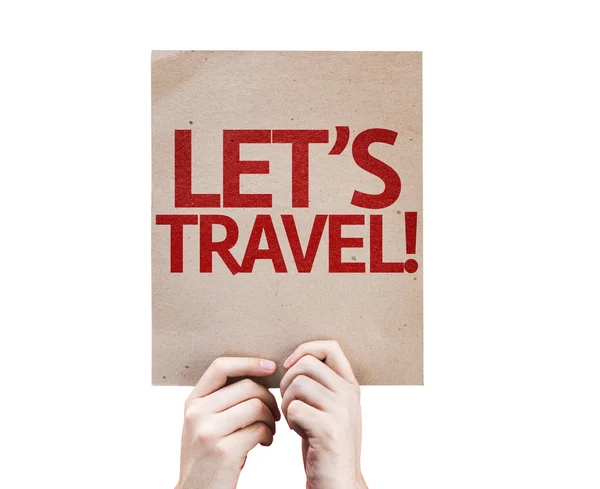 Let's Travel! card — Stock Photo, Image