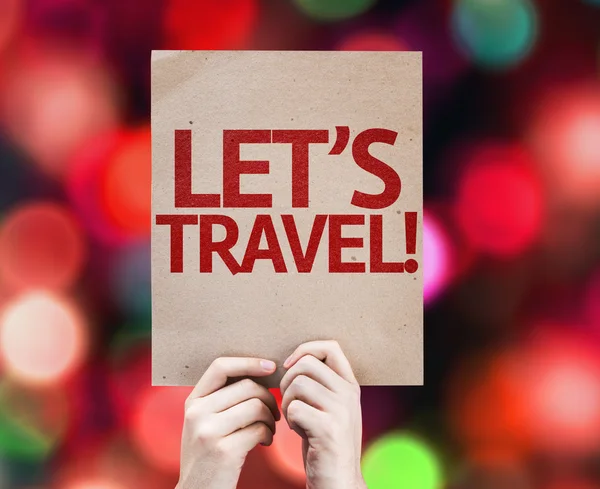 Let's Travel! card — Stock Photo, Image