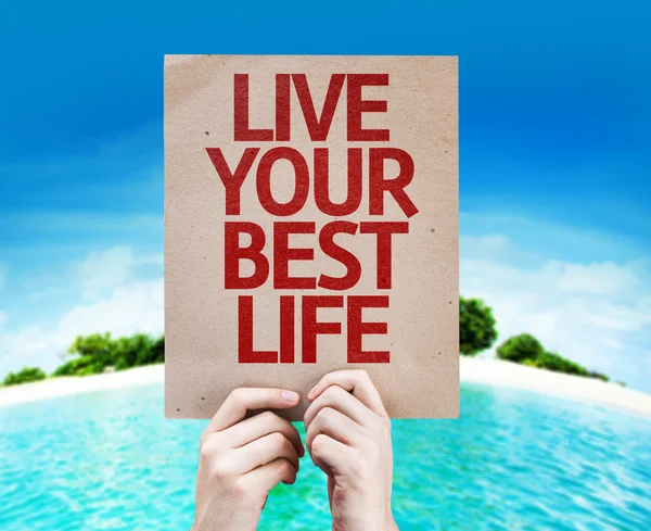 Live Your Best Life card — Stock Photo, Image