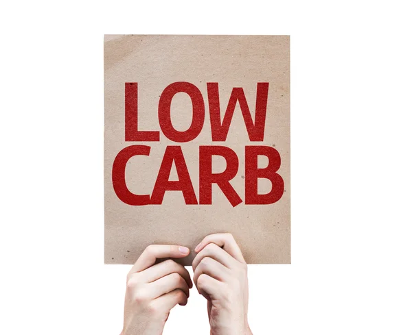 Low Carb kort — Stockfoto