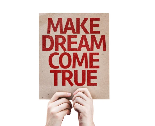 Make Dream Come True card — Stock Photo, Image