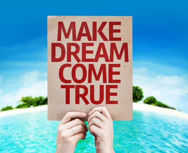 Make Dream Come True card — Stock Photo, Image