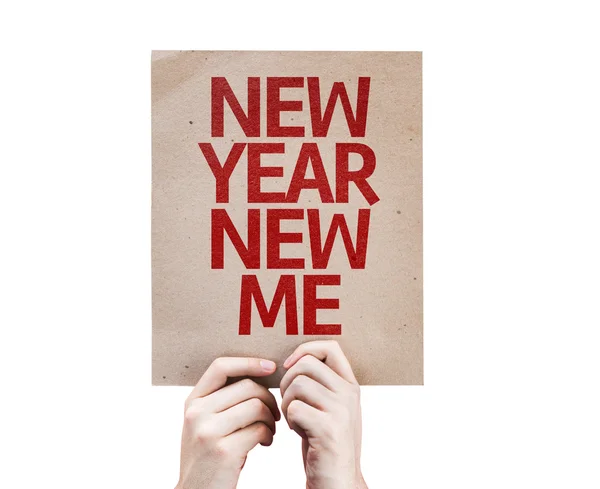 Nuovo anno Scheda Nuovo Me — Foto Stock