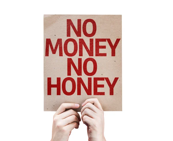 Sin dinero sin tarjeta de miel — Foto de Stock