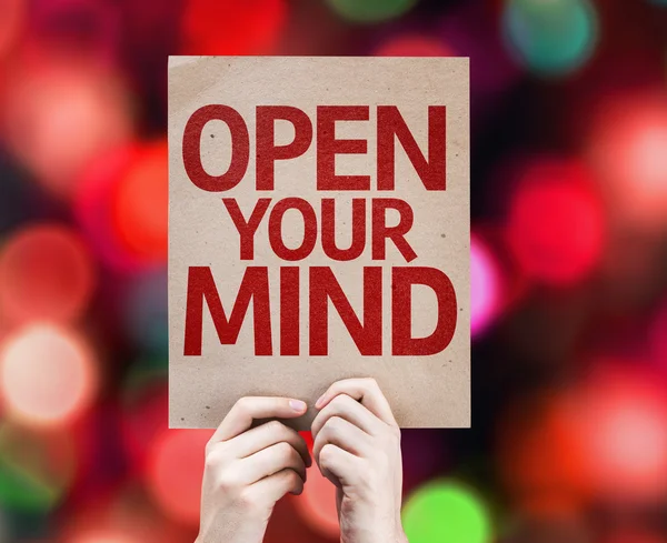 Open Your Mind-kaart — Stockfoto