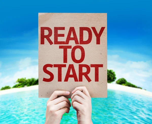 Ready to Start card — Stock Photo, Image