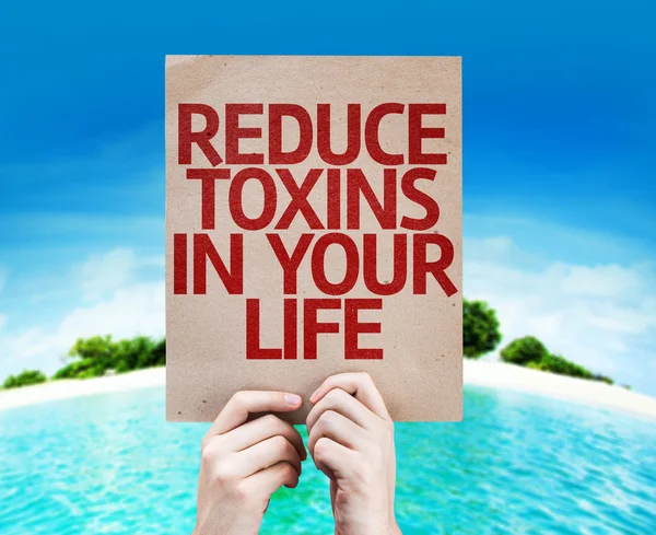 Reduce Toxins In Your Life card — Stock Photo, Image