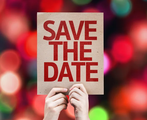 Save The Date card — Stock Photo, Image