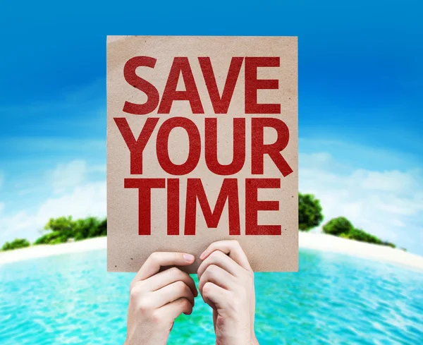 Save Your Time card — Stock Photo, Image