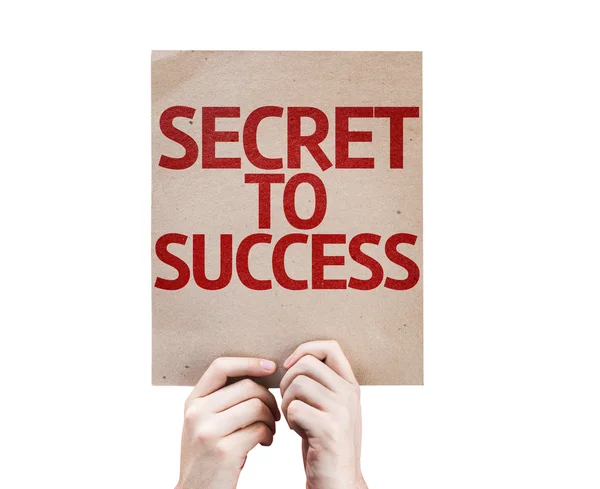 Secret to Success card — Stock Photo, Image