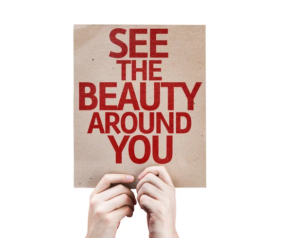 See The Beauty Around You card — Stock Photo, Image