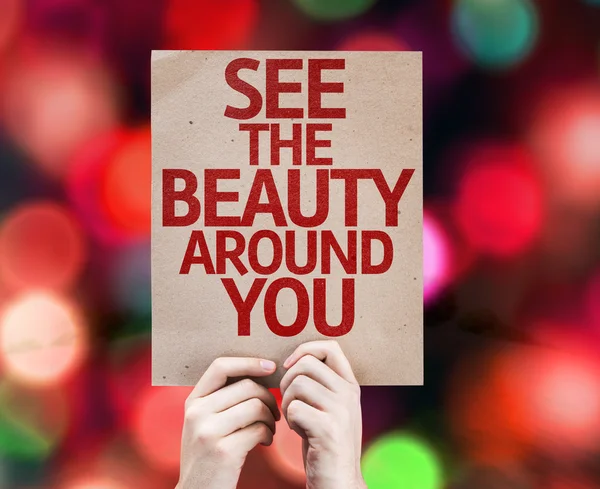 See The Beauty Around You card — Stock Photo, Image
