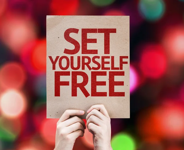 Set Yourself Free card — Stock Photo, Image