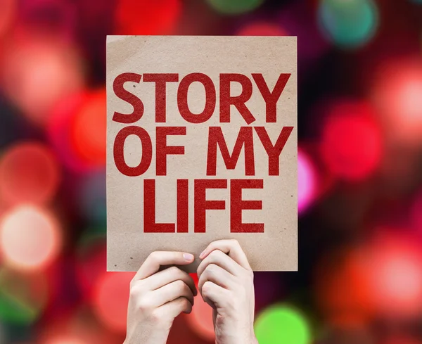História do meu cartão de vida — Fotografia de Stock