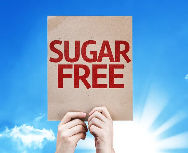 Bezpłatną kartę cukru — Zdjęcie stockowe