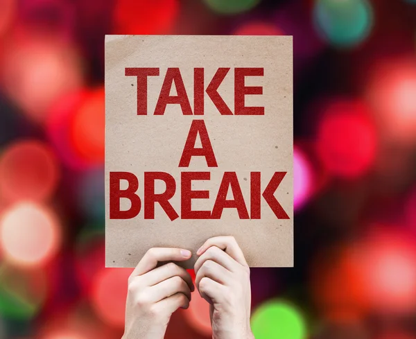 Take a Break card — Stock Photo, Image