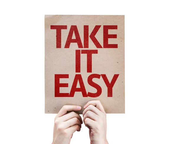 Take It Easy card — Stock Photo, Image