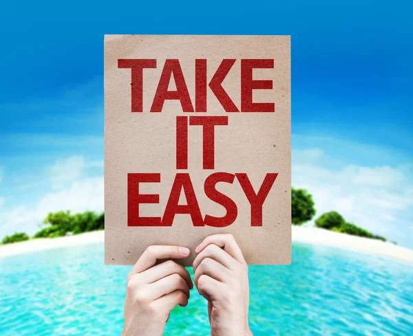 Take It Easy card — Stock Photo, Image