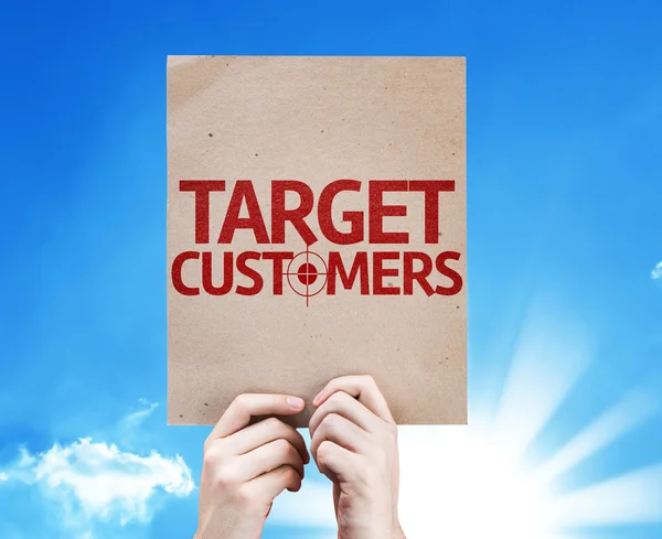 Target Customers card — Stock Photo, Image