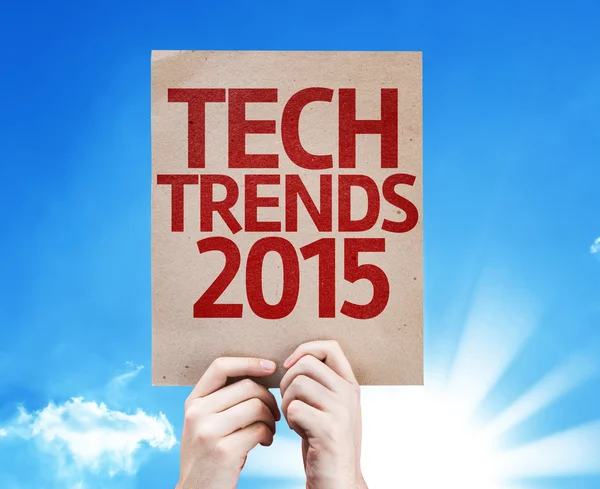 Tarjeta Tech Trends 2015 —  Fotos de Stock