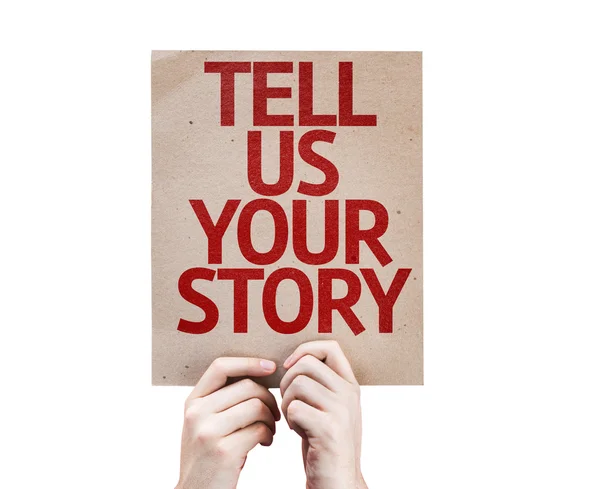 Cuéntanos tu historia — Foto de Stock