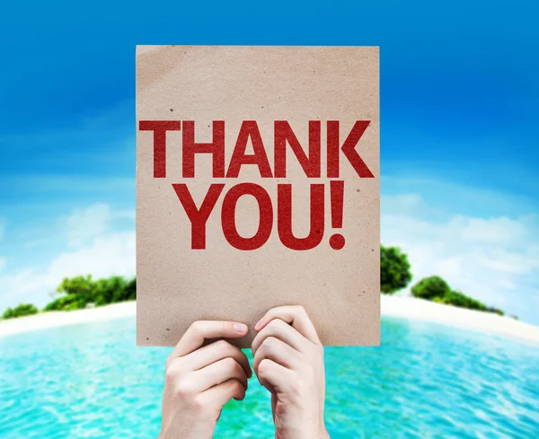 Thank You card — Stock Photo, Image