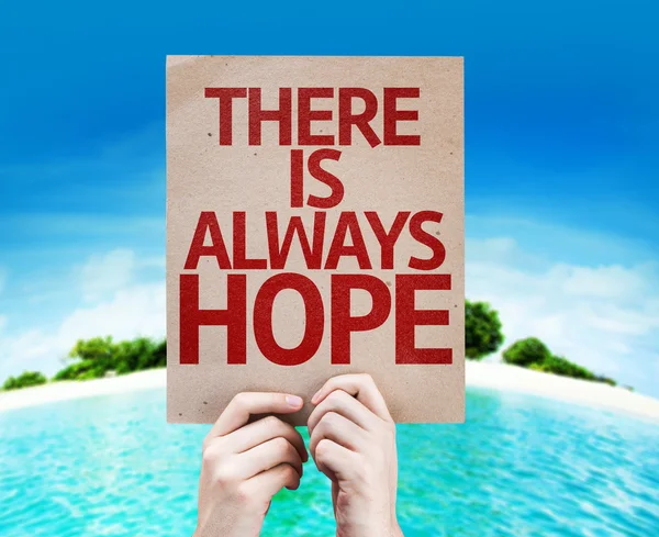 Há sempre cartão Hope — Fotografia de Stock