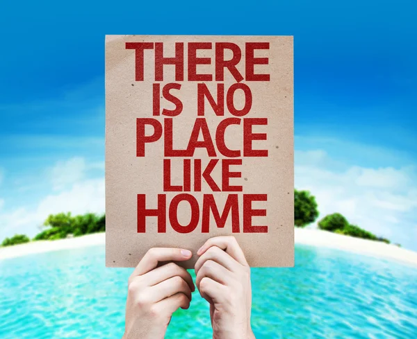 There Is No Place Like Home card — Stock Photo, Image
