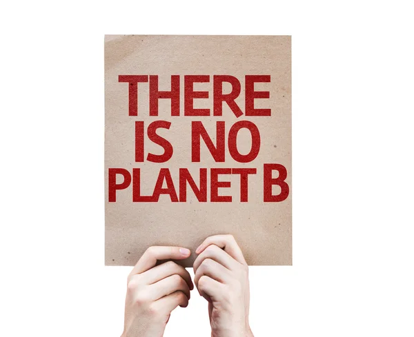 Tam jest brak karty Planet B — Zdjęcie stockowe