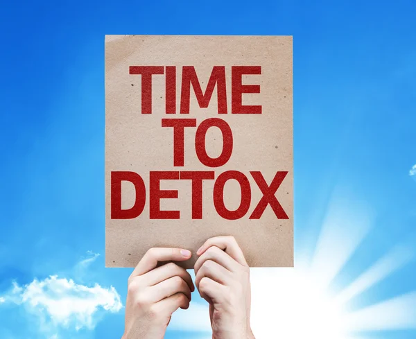 Time To Detox card — Stock Photo, Image