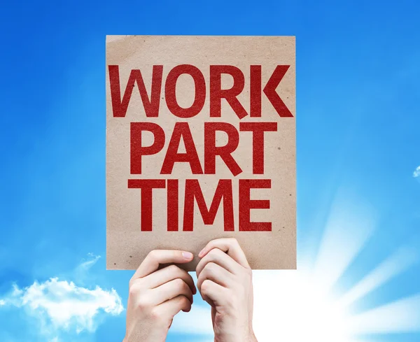 Work Part Time card — Stock Photo, Image