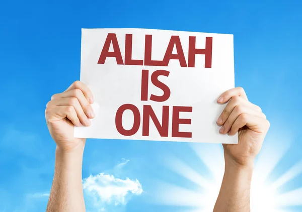 Allah est une seule carte — Photo