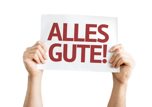 All The Best (in German) card — Stock Photo, Image