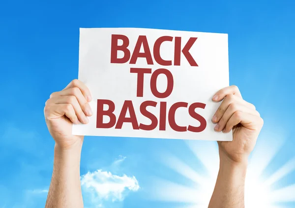 Back to Basics card — Stock Photo, Image