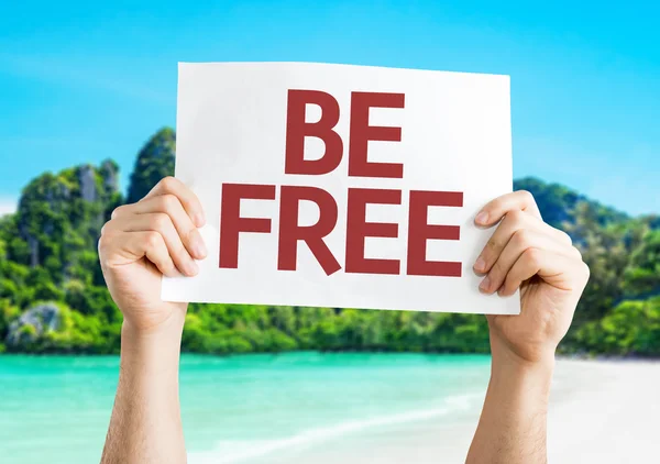 Be Free card — Stock Photo, Image